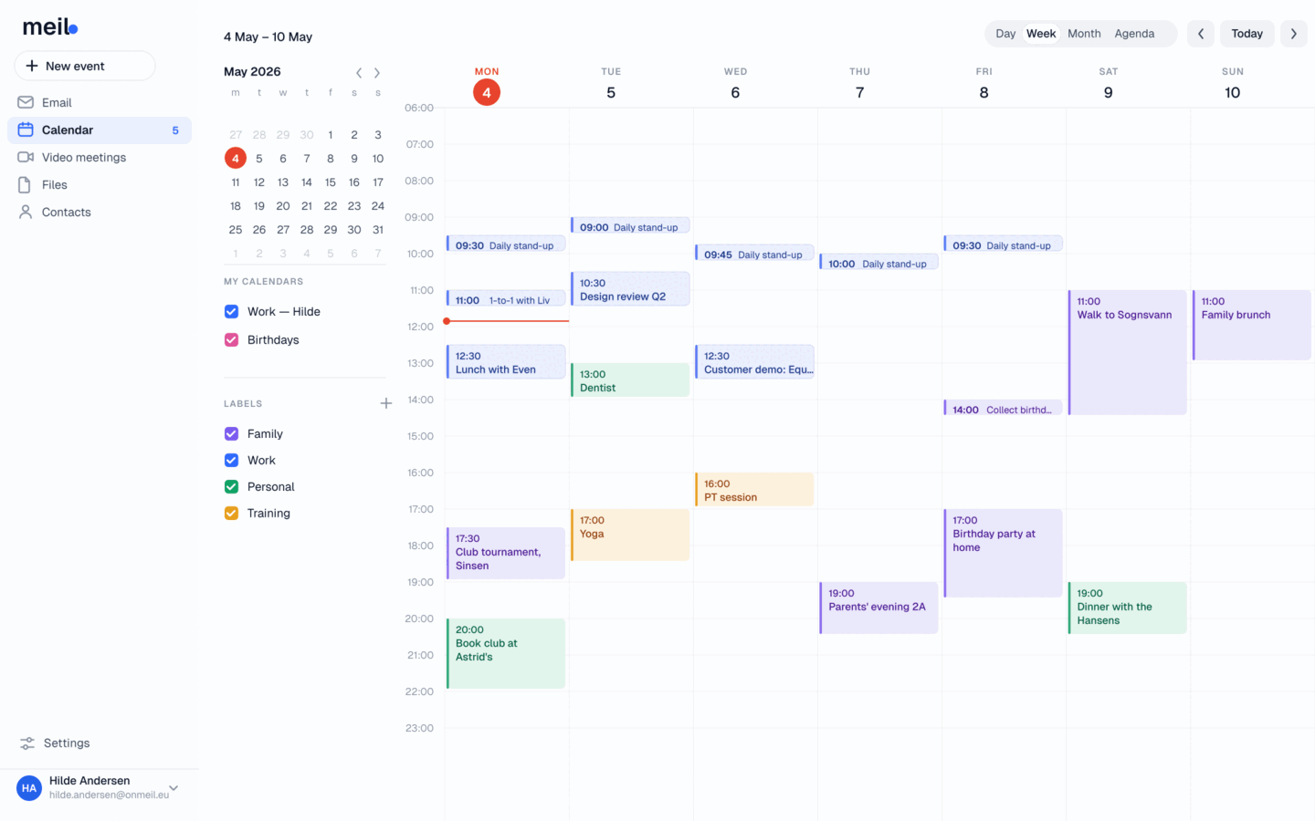 Preview of the onmeil.eu calendar